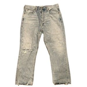 AGOLDE‎ NWT Denim Riley High Rise Straight Leg Crop Jeans 31